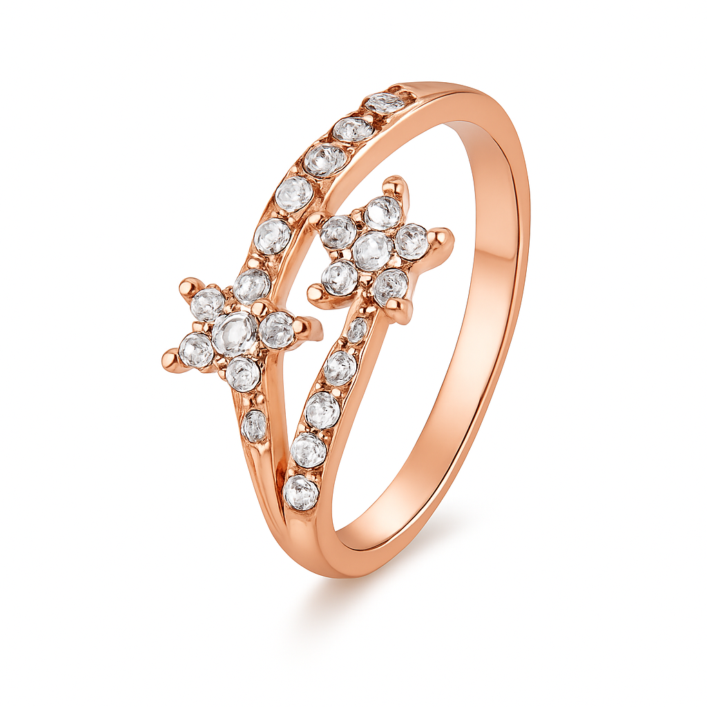 Women’s CZ Combo Rings – 4 Set