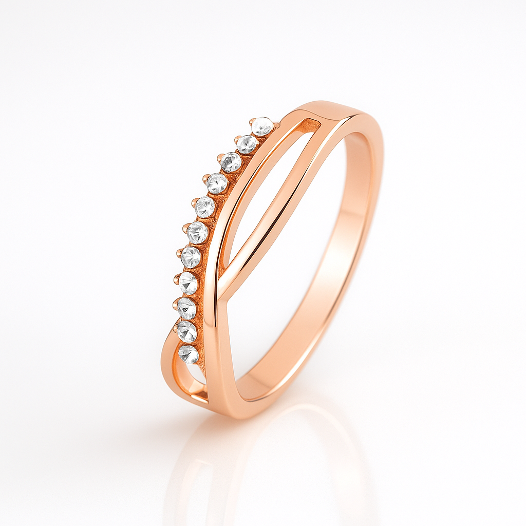 Women’s CZ Combo Rings – 4 Set