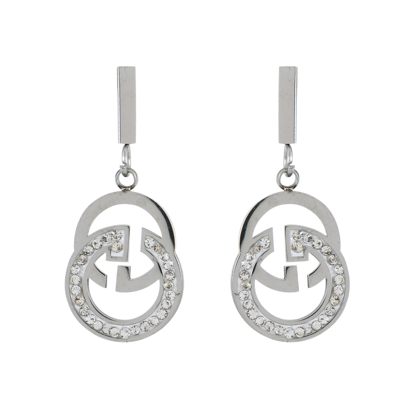 Silver Glam Dangle Earrings