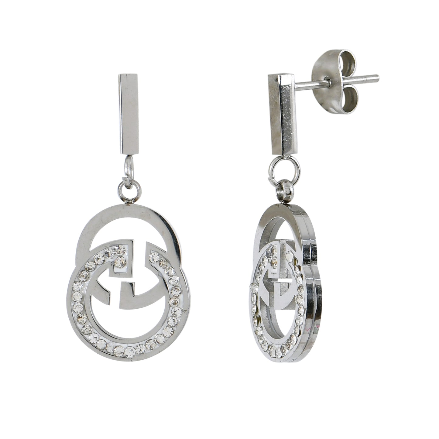 Silver Glam Dangle Earrings