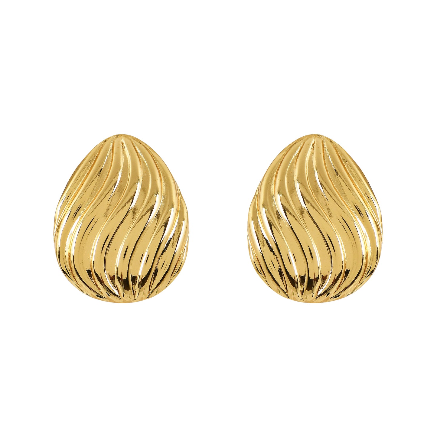 Gold Leaf Texture Studs