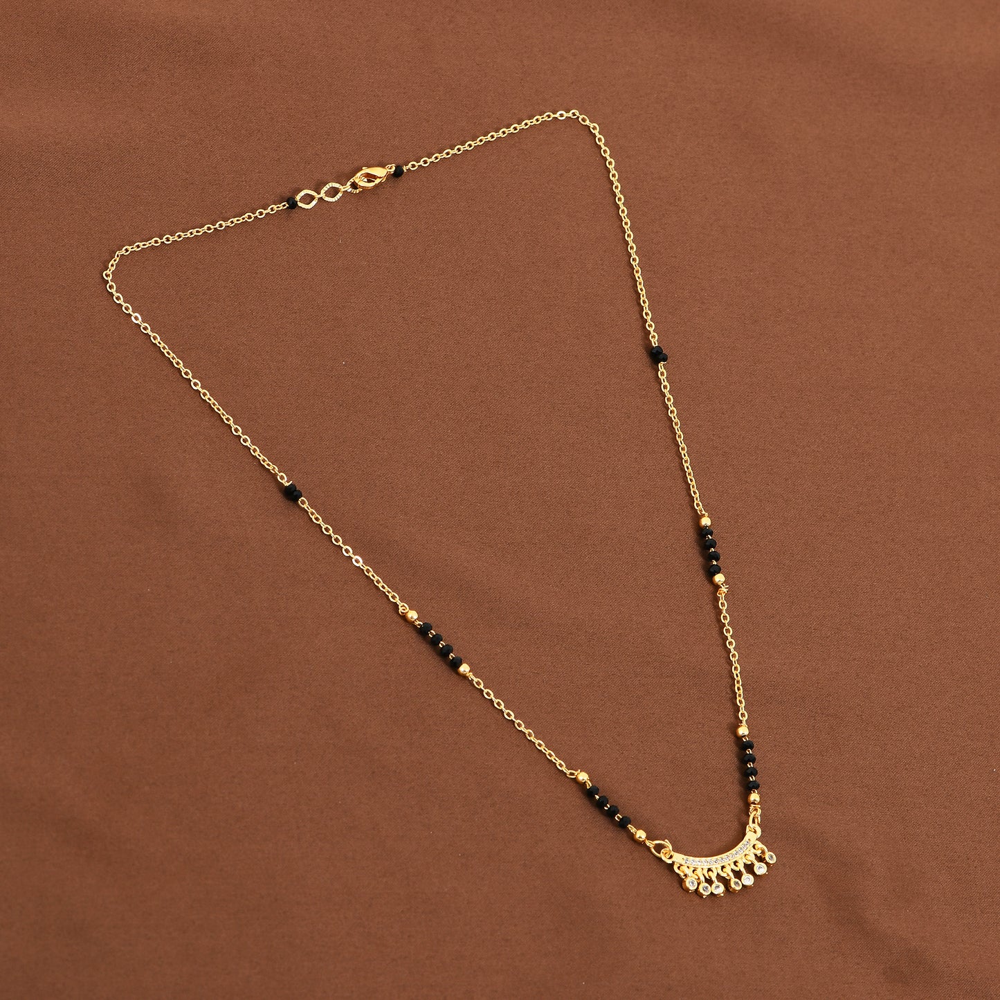 Gold CZ Minimal Mangalsutra.