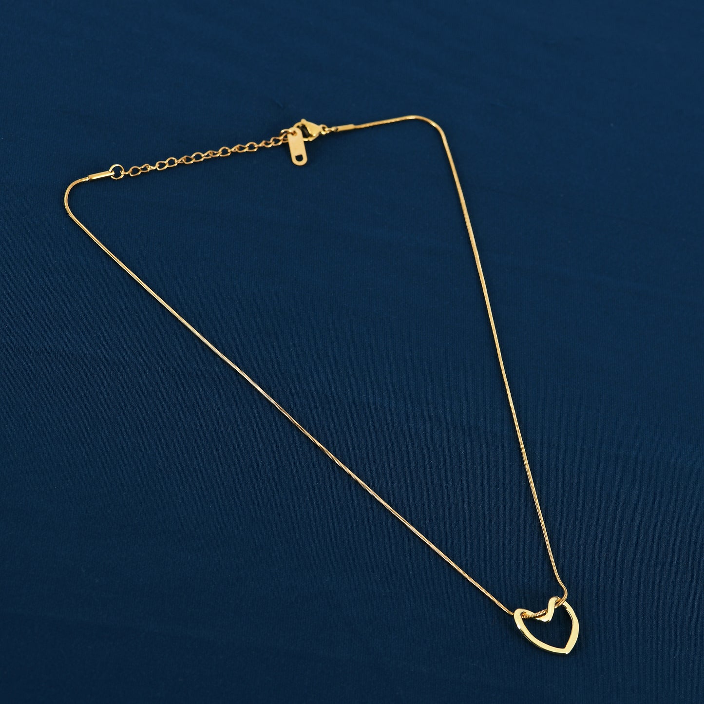 Gold Heart Pendant Necklace