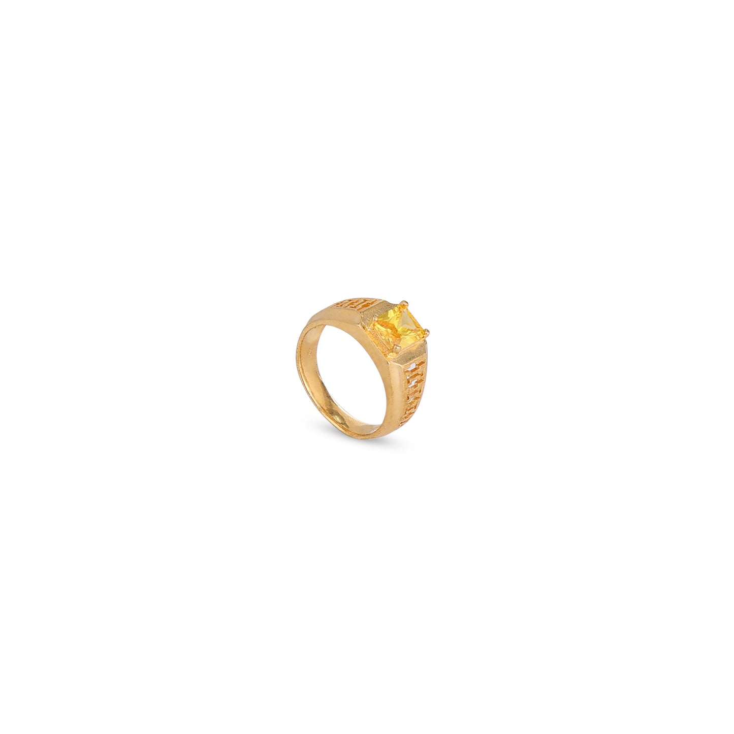 Men Citrine Stone Ring