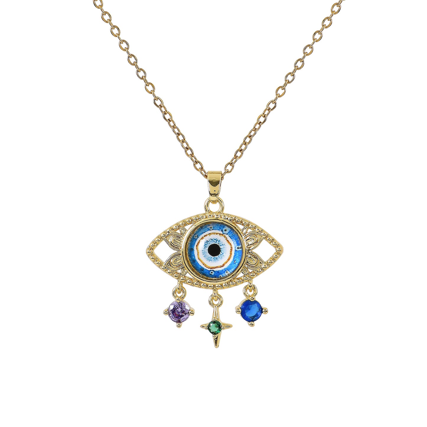 Evil Eye Sphere Pendant Necklace for Women – a stunning evil eye necklace to ward off negativity