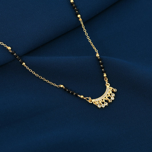 Gold CZ Minimal Mangalsutra for Women – perfect choice for personalized gifts for women