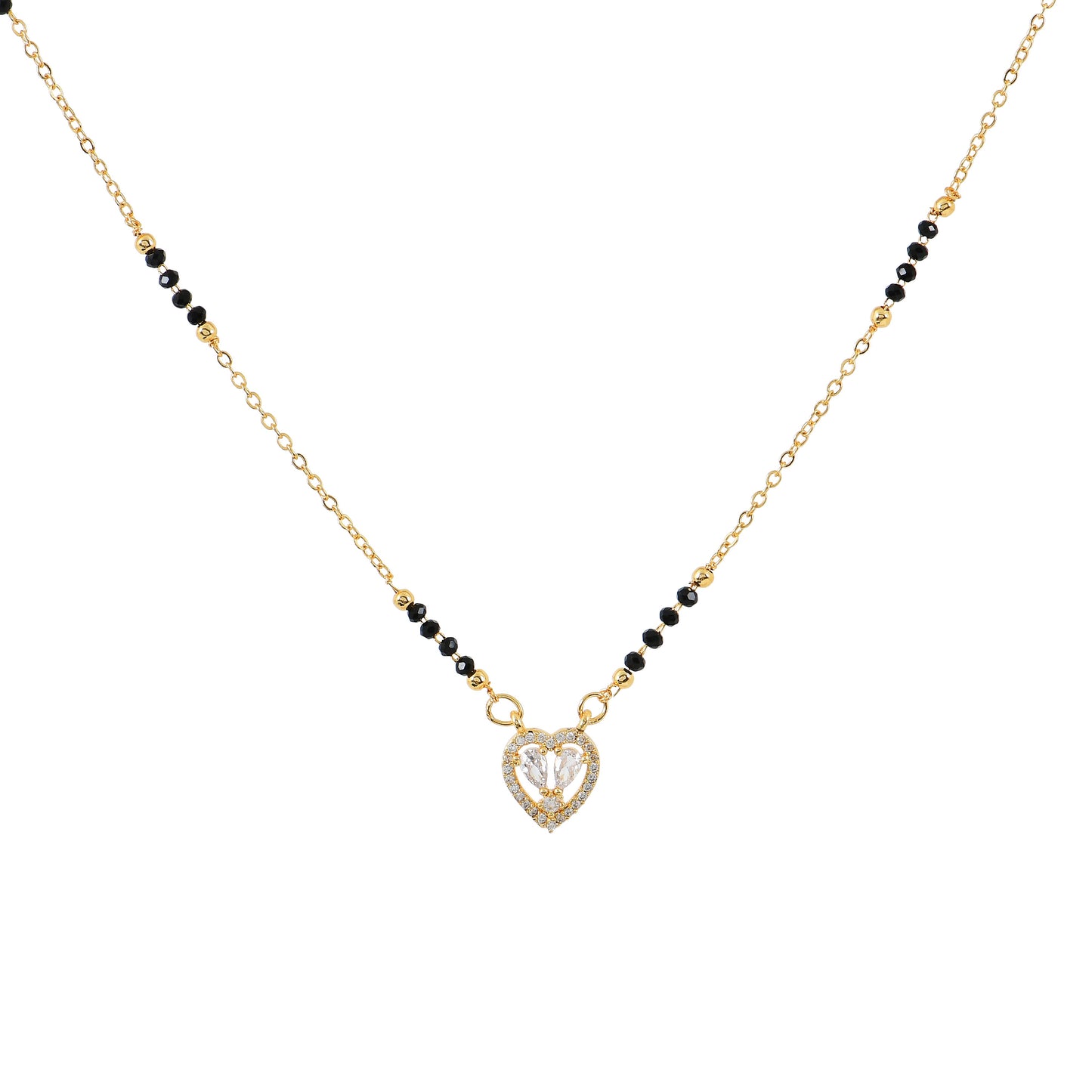 Gold Heart Mangalsutra for Women – premium quality artificial mangalsutra