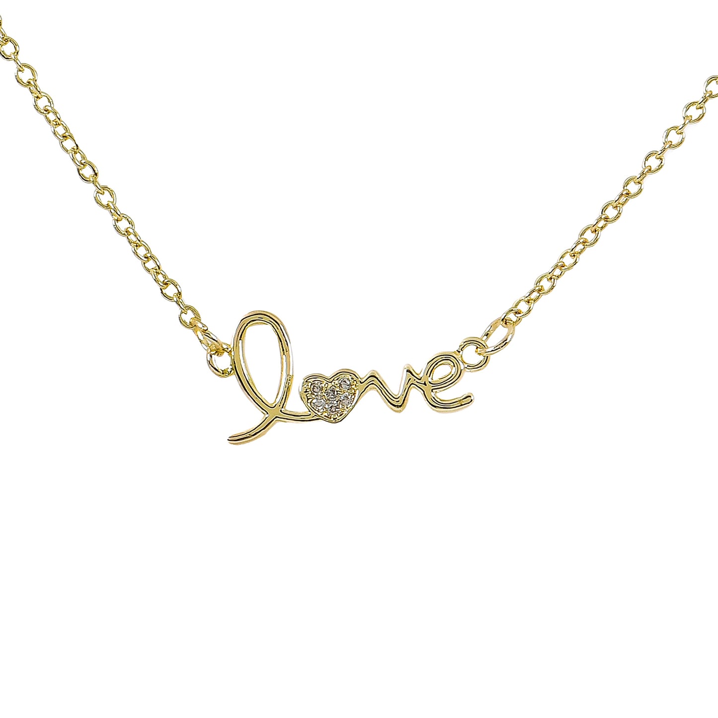 Gold Love Letter Necklace For Women – a timeless women’s gold necklace design with a romantic touch