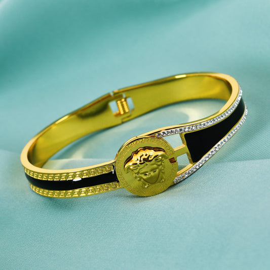 Gold Medusa Royal Bracelet – a unique bracelet gift for sister, symbolizing strength and style