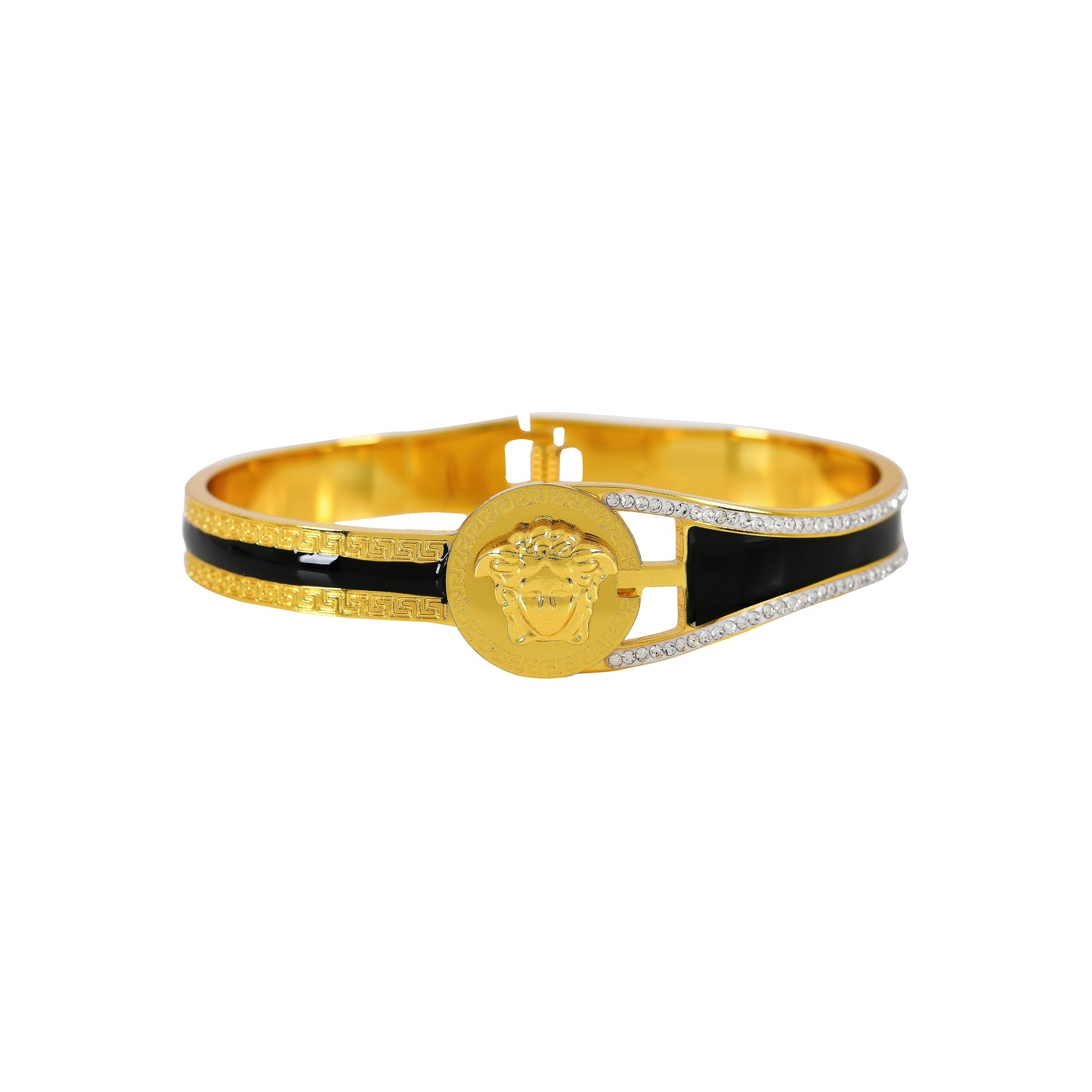 Gold Medusa Royal – one of the best gold bracelets for women with CZ stones and luxury gold plating
