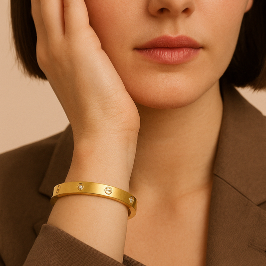 Golden Finish Bangle Gold Bracelet for Women – elegant design in women's bangle bracelets style for traditional and casual wear