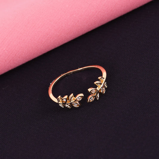 Golden Nature Grace CZ Ring For Women – one of the best rings for women with premium shine and comfort