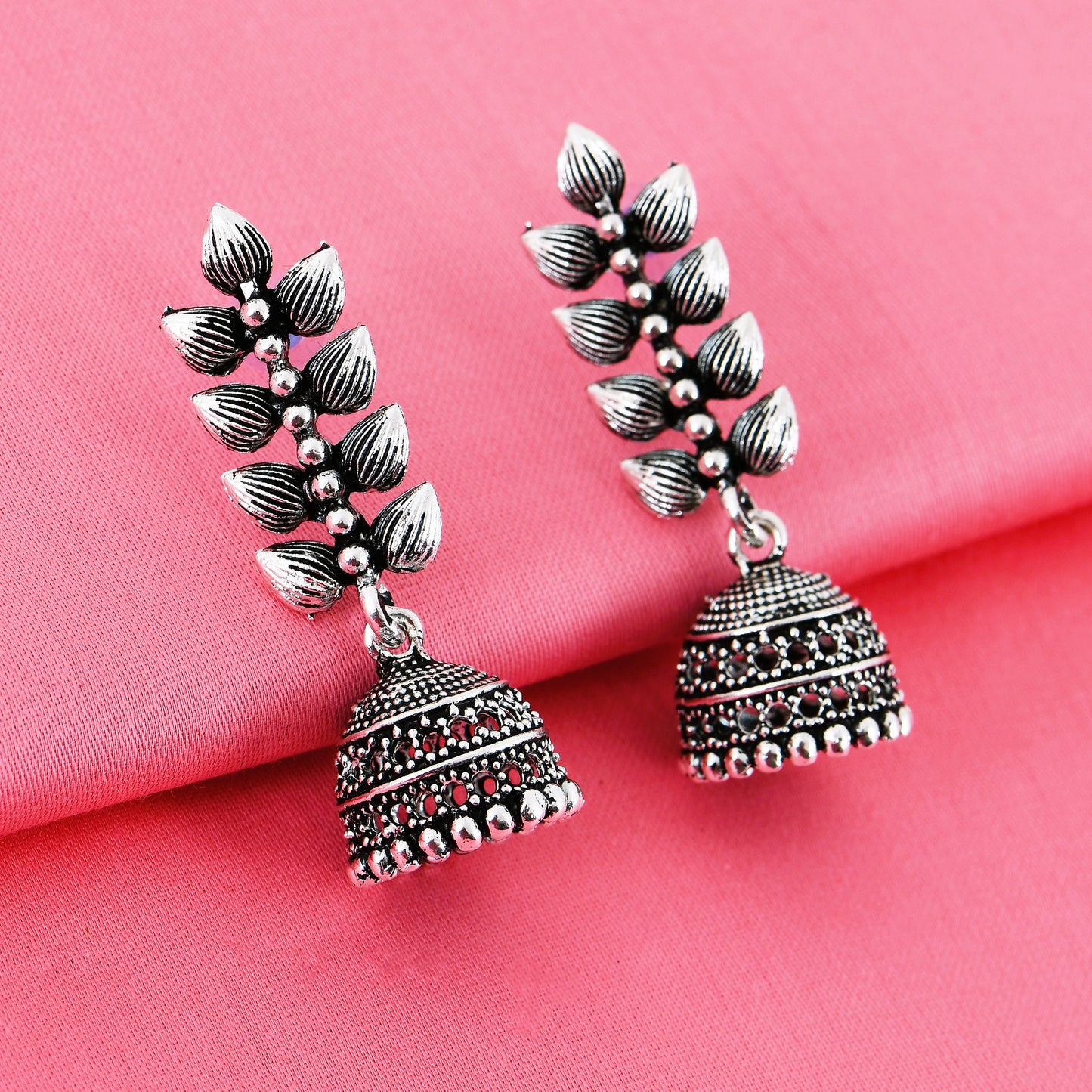 Oxidized Jhumka Combo Set For Women – 4 Pairs budget-friendly jhumka combo offer with free shipping