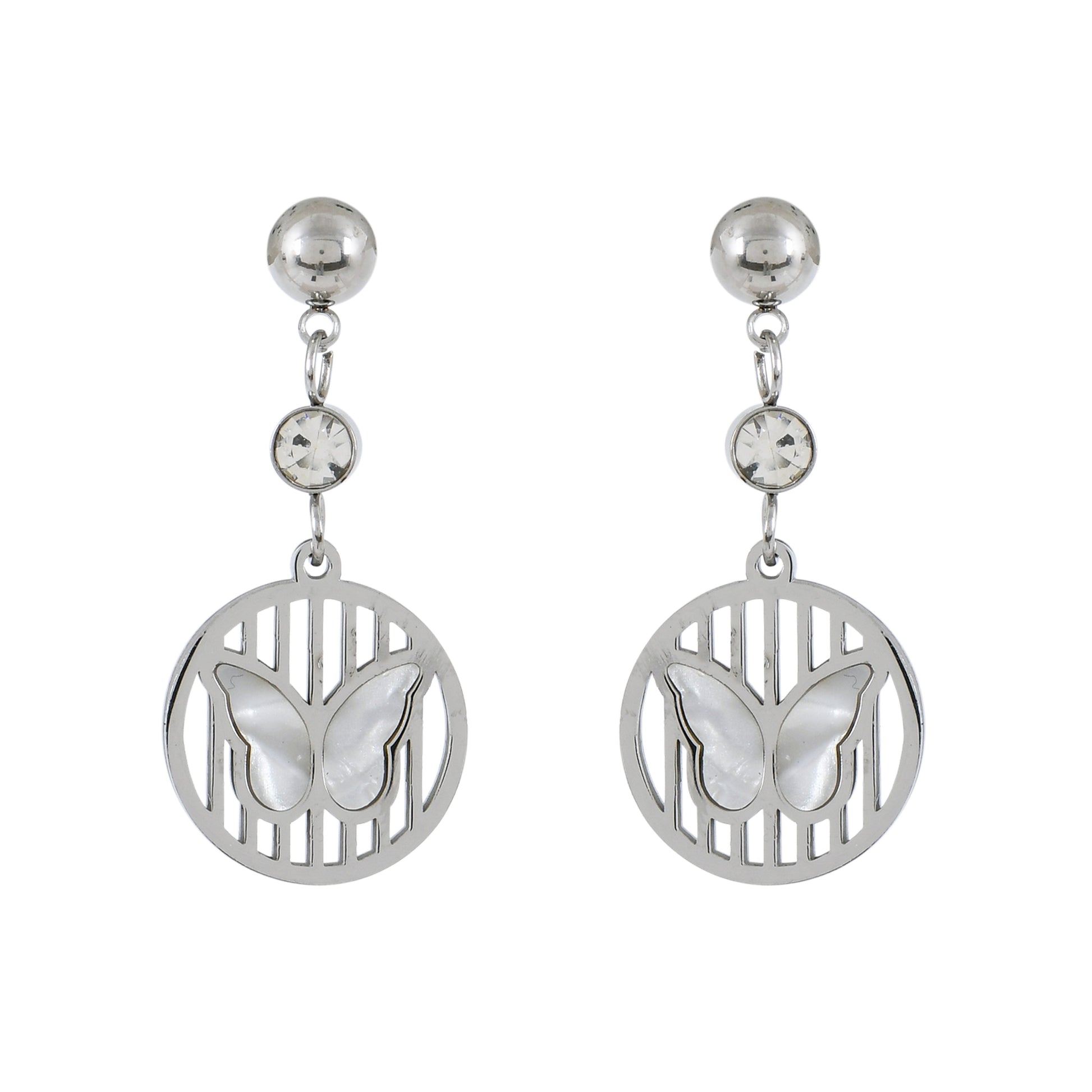 Silver Butterfly Drop Earrings For Women – modern and chic drop butterfly earrings for daily wear