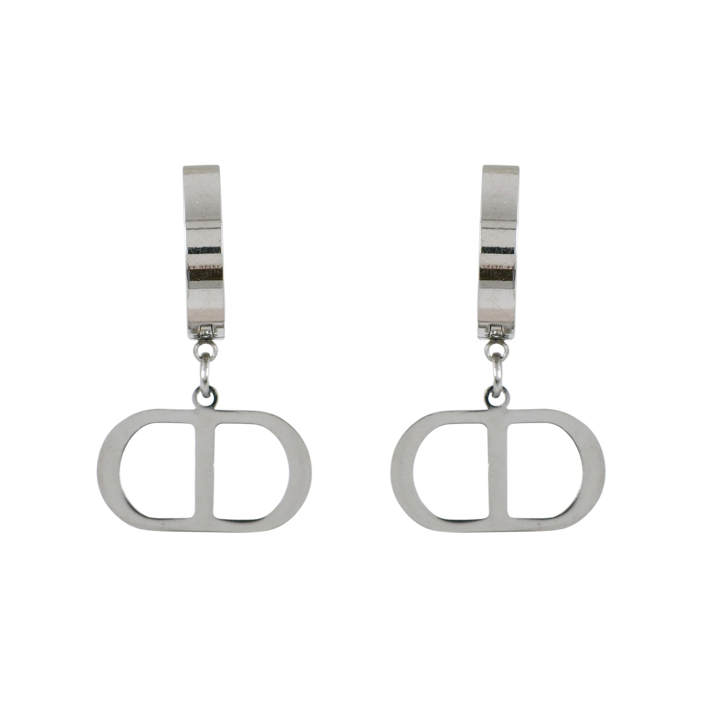 Silver Minimal Hoop Drops Earrings For Women – stylish and trendy silver earrings to match any outfit