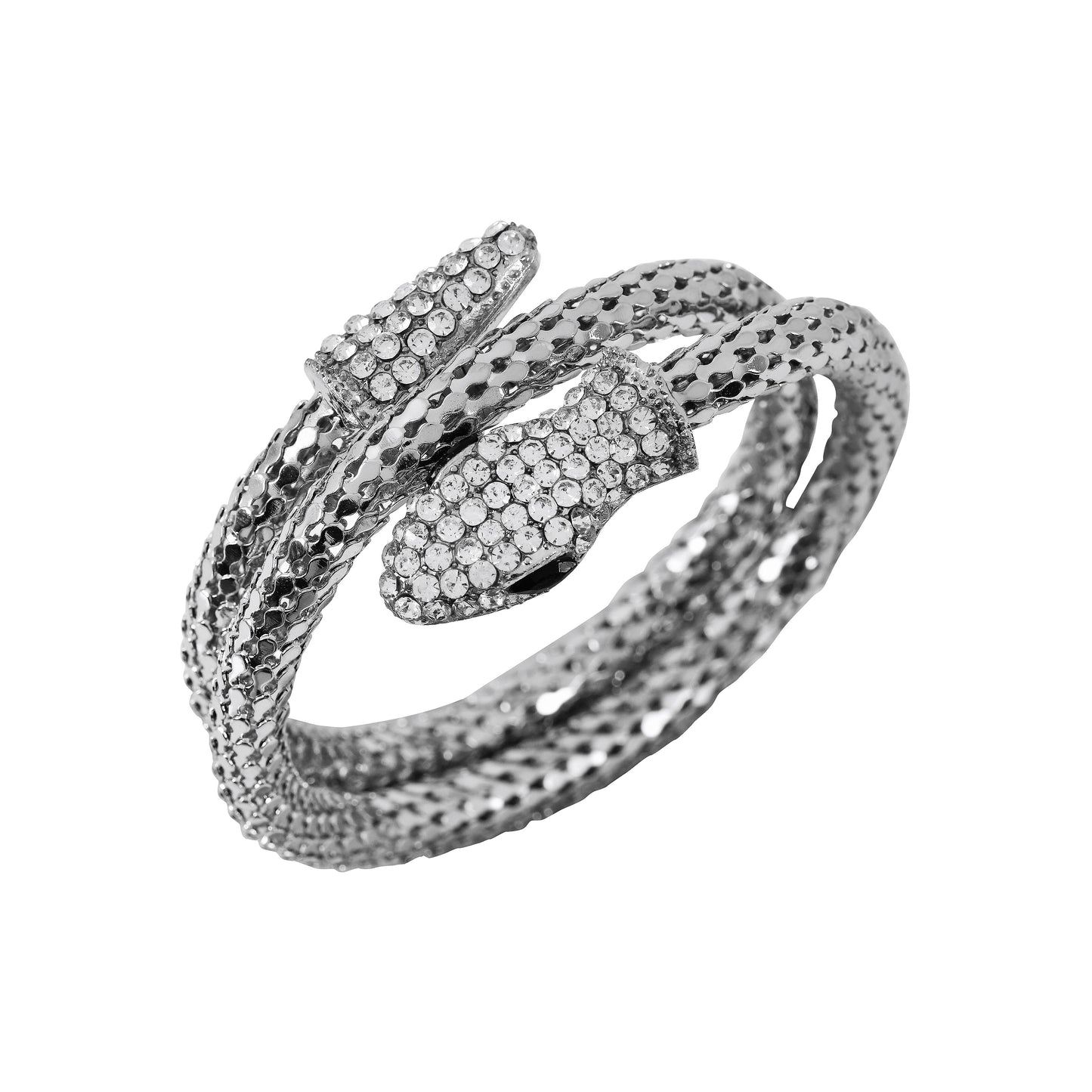 Silver Snake Wrap CZ Bracelet for Women – affordable bracelet price with premium finish and elegant design