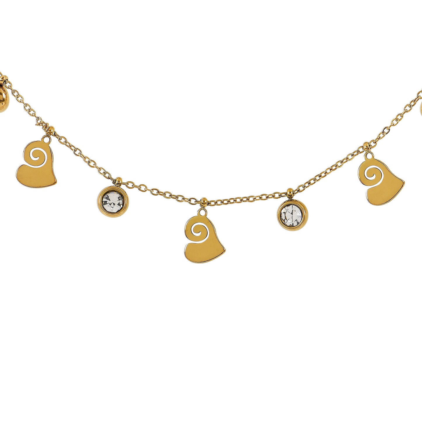 Spiral Heart Diamond Tanmaniya Design Necklace – a must-have piece in women's jewelry necklaces collection