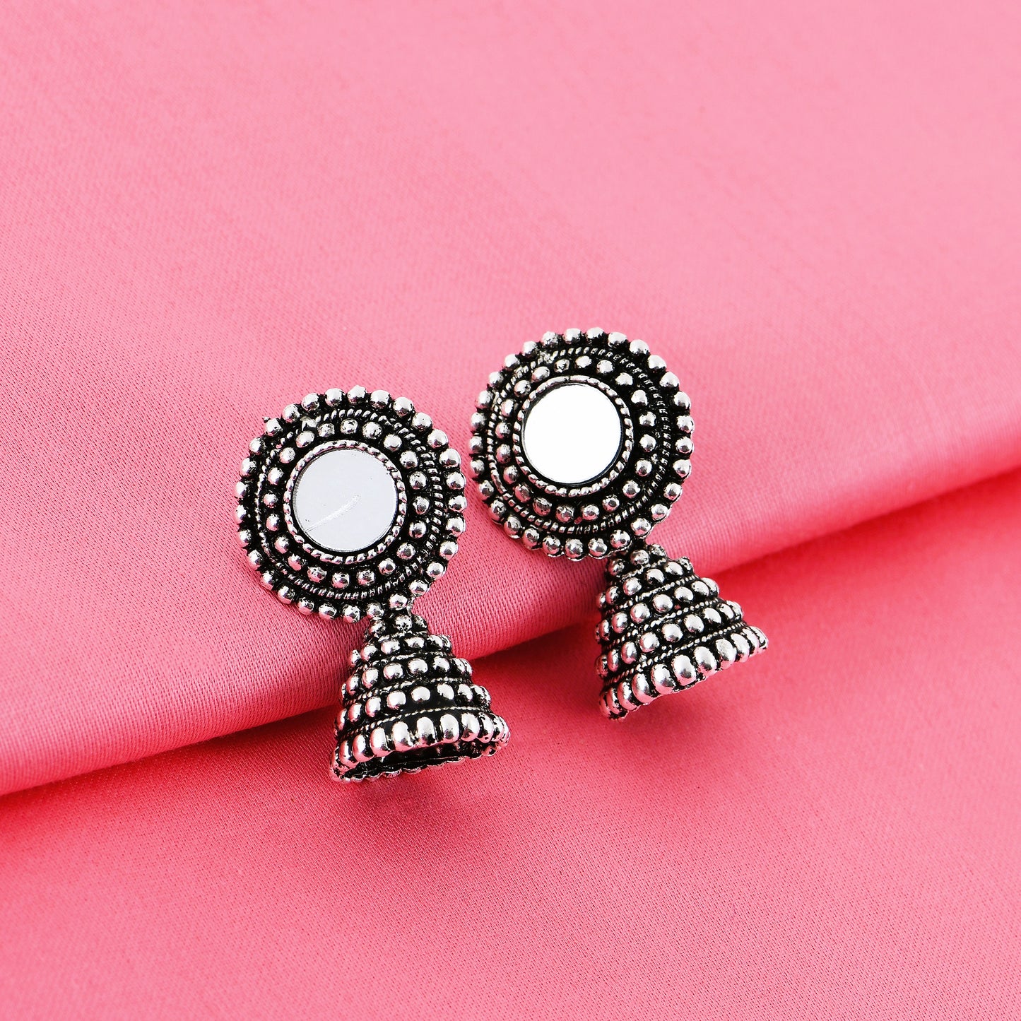 Vintage Oxidized Jhumka For Women Combo – Set of 4 unique oxidized jhumka designs with intricate detailing