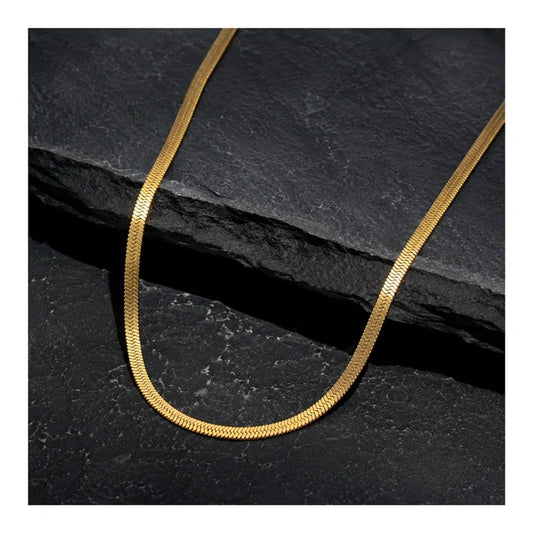 Men’s Gold Flat Snake Chain Necklace – 22 Inch: Style Guide