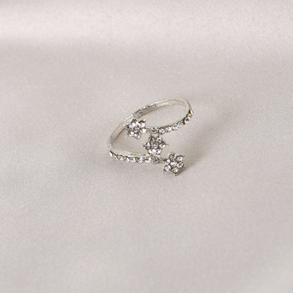 4-Piece Silver CZ Ring For Women Combo Set – stylish & affordable silver rings
