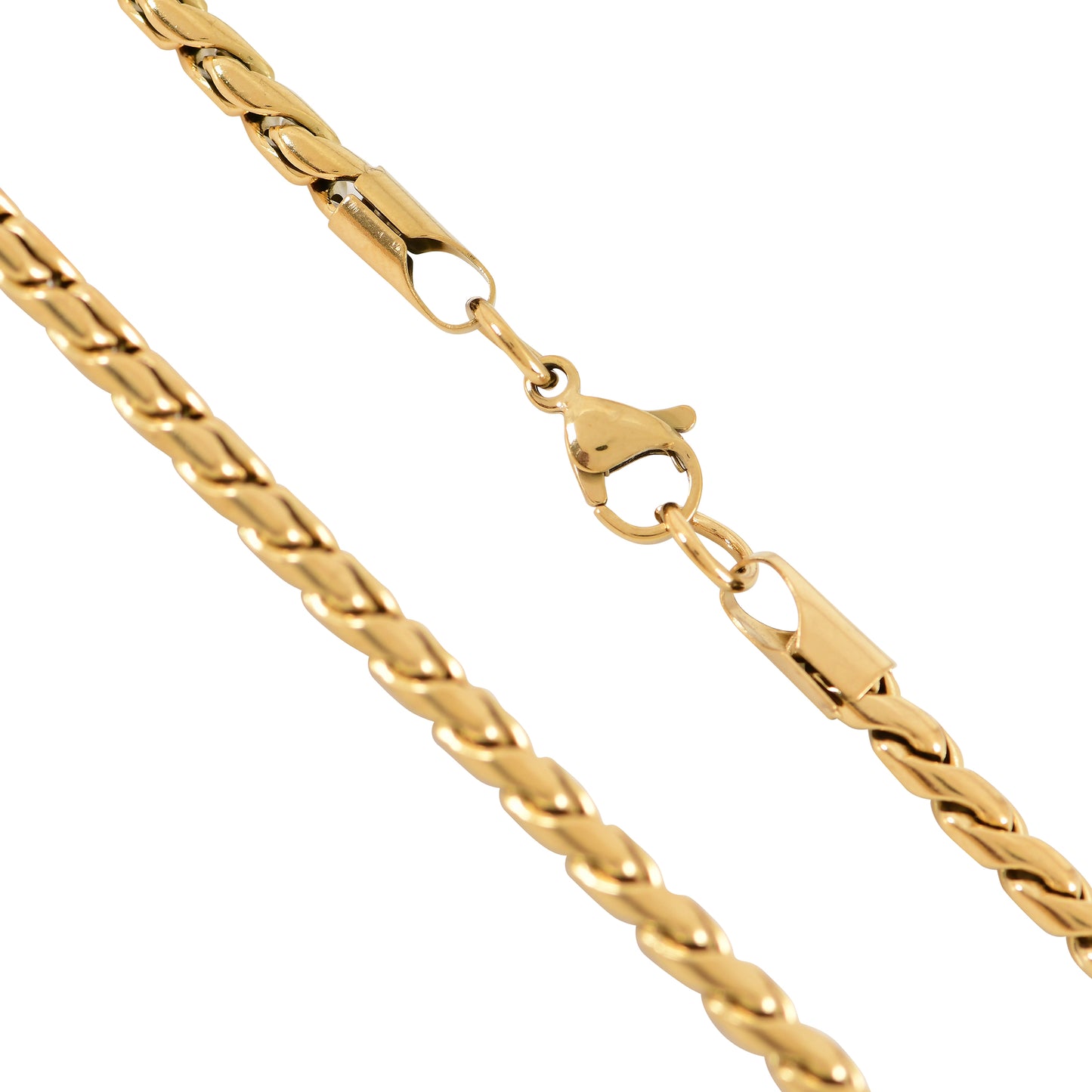Men’s Gold Wheat Chain – 22 Inch