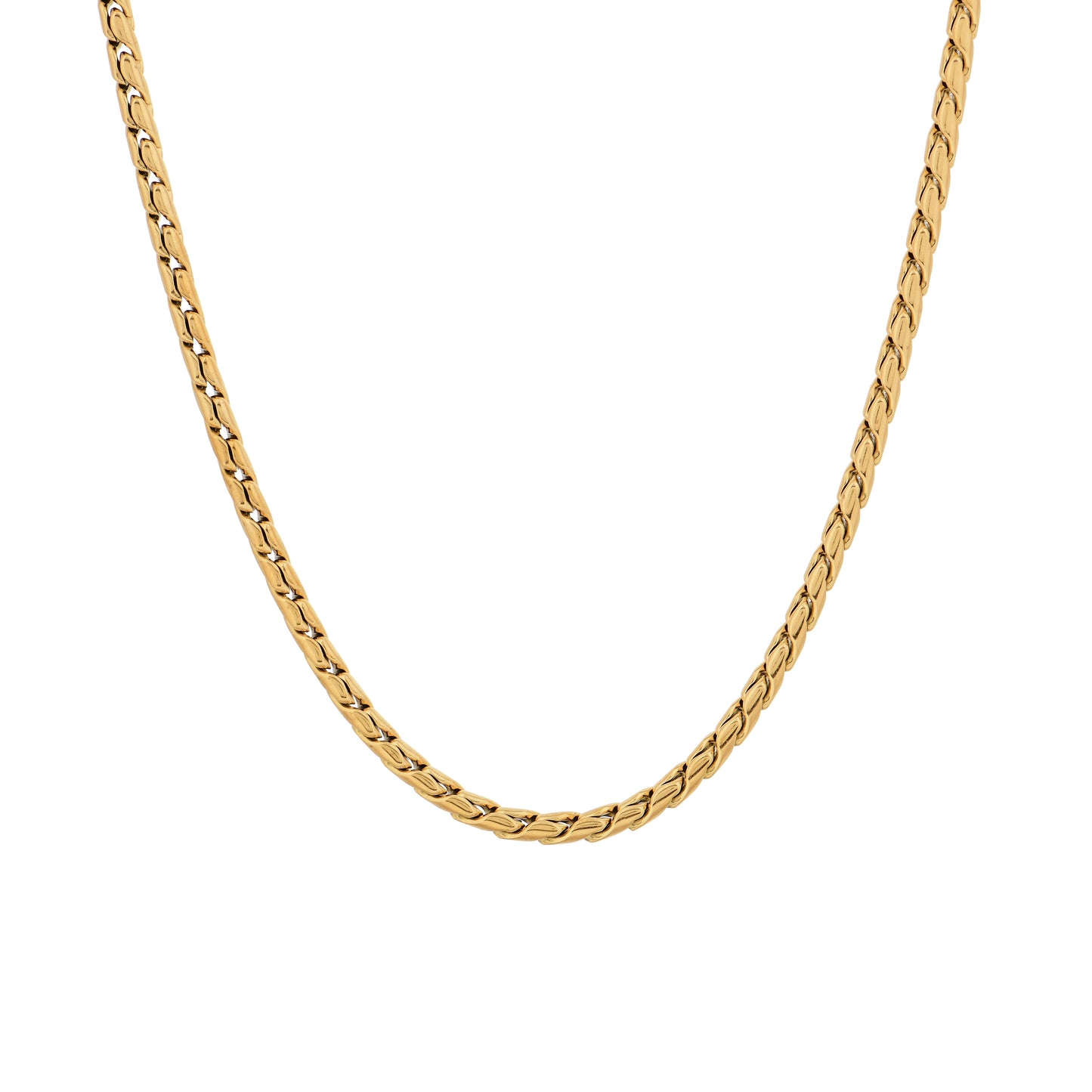 Men’s Gold Wheat Chain – 22 Inch