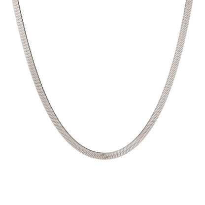Men’s Silver Flat Snake Chain – 22 Inch