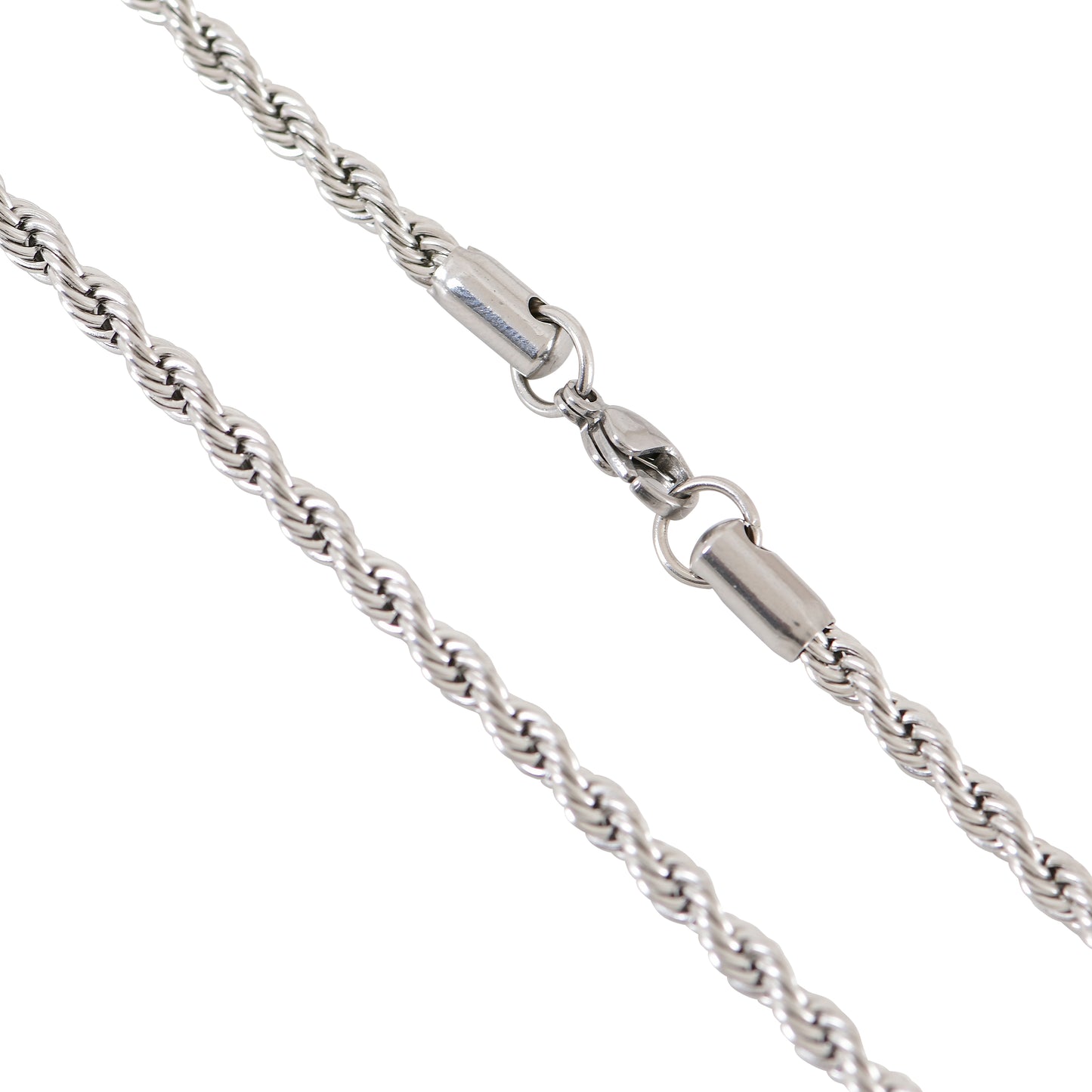 Men’s Silver Rope Chain – 22 Inch
