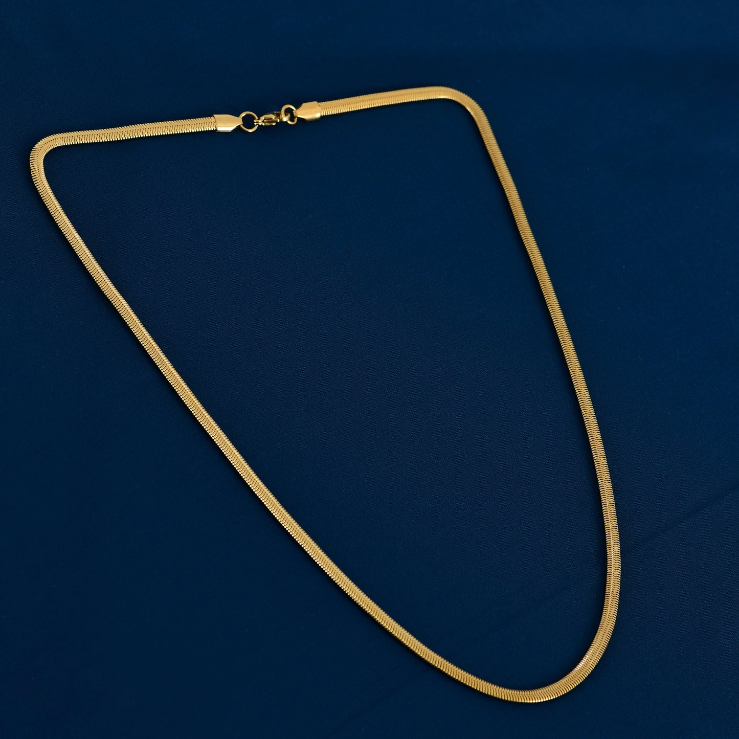 Men’s 3D Gold Snake Chain – 22 Inch