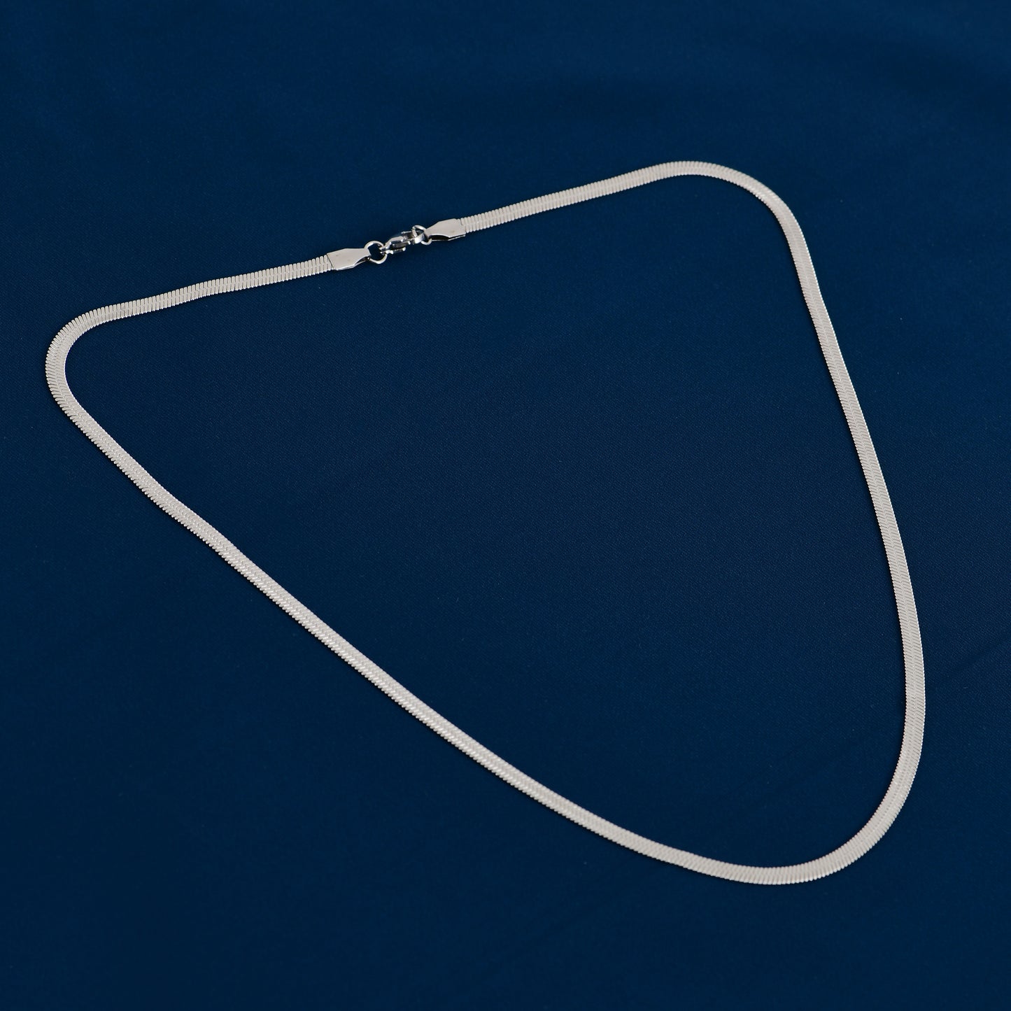 Men’s Silver Flat Snake Chain – 22 Inch