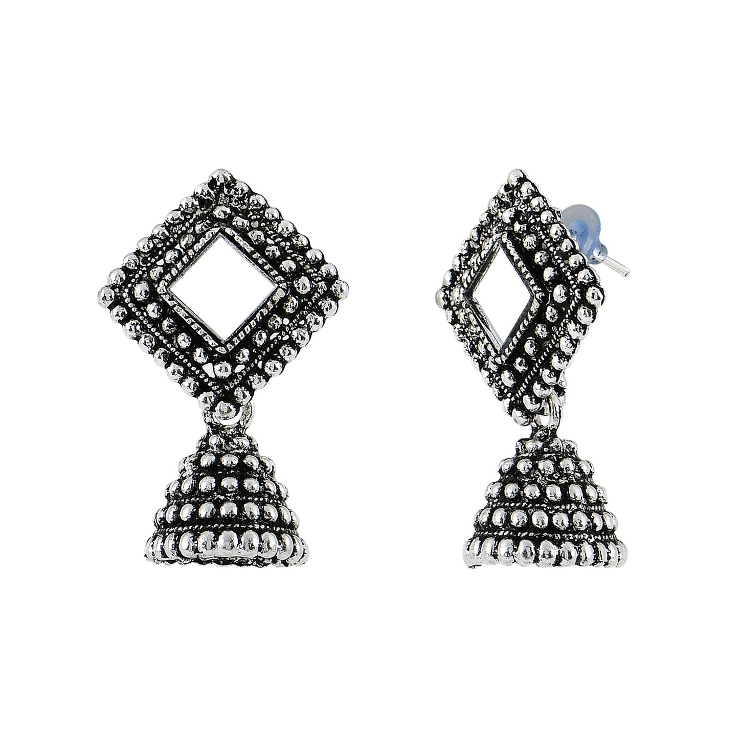 Tribal Mirror Jhumka Earrings