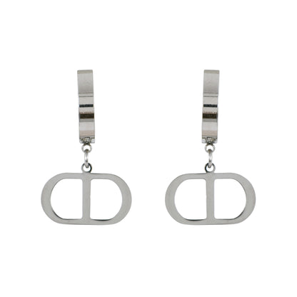 Silver Minimal Hoop Drops