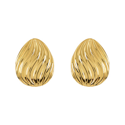 Gold Leaf Texture Studs