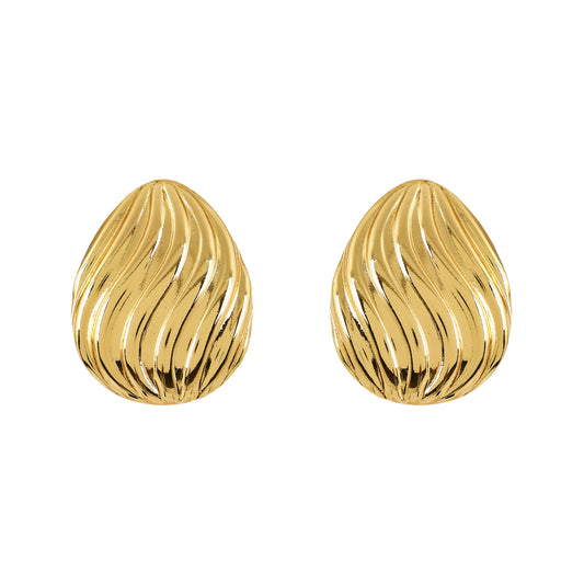 Gold Leaf Texture Studs