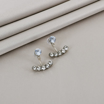 Silver CZ Ear Jackets