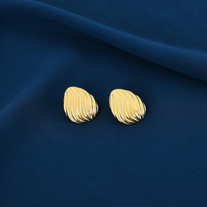 Gold Leaf Texture Studs