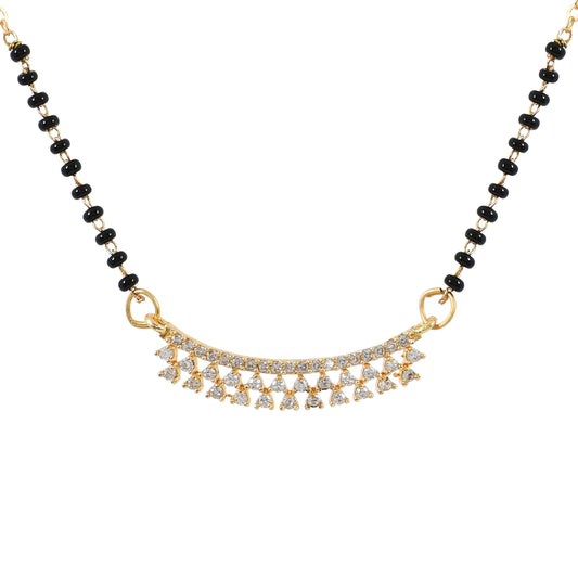 Gold Minimal CZ Mangalsutra