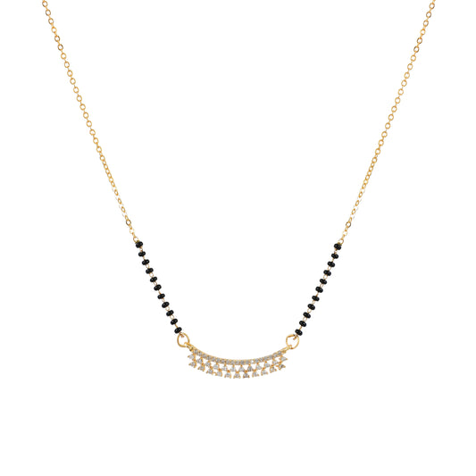 Gold Minimal CZ Mangalsutra