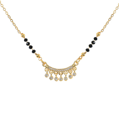 Gold CZ Minimal Mangalsutra.