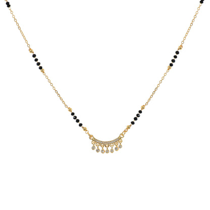 Gold CZ Minimal Mangalsutra.