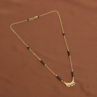 Gold CZ Minimal Mangalsutra.