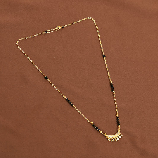 Gold CZ Minimal Mangalsutra.