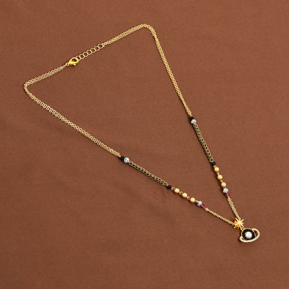 Gold Planet Pearl Mangalsutra