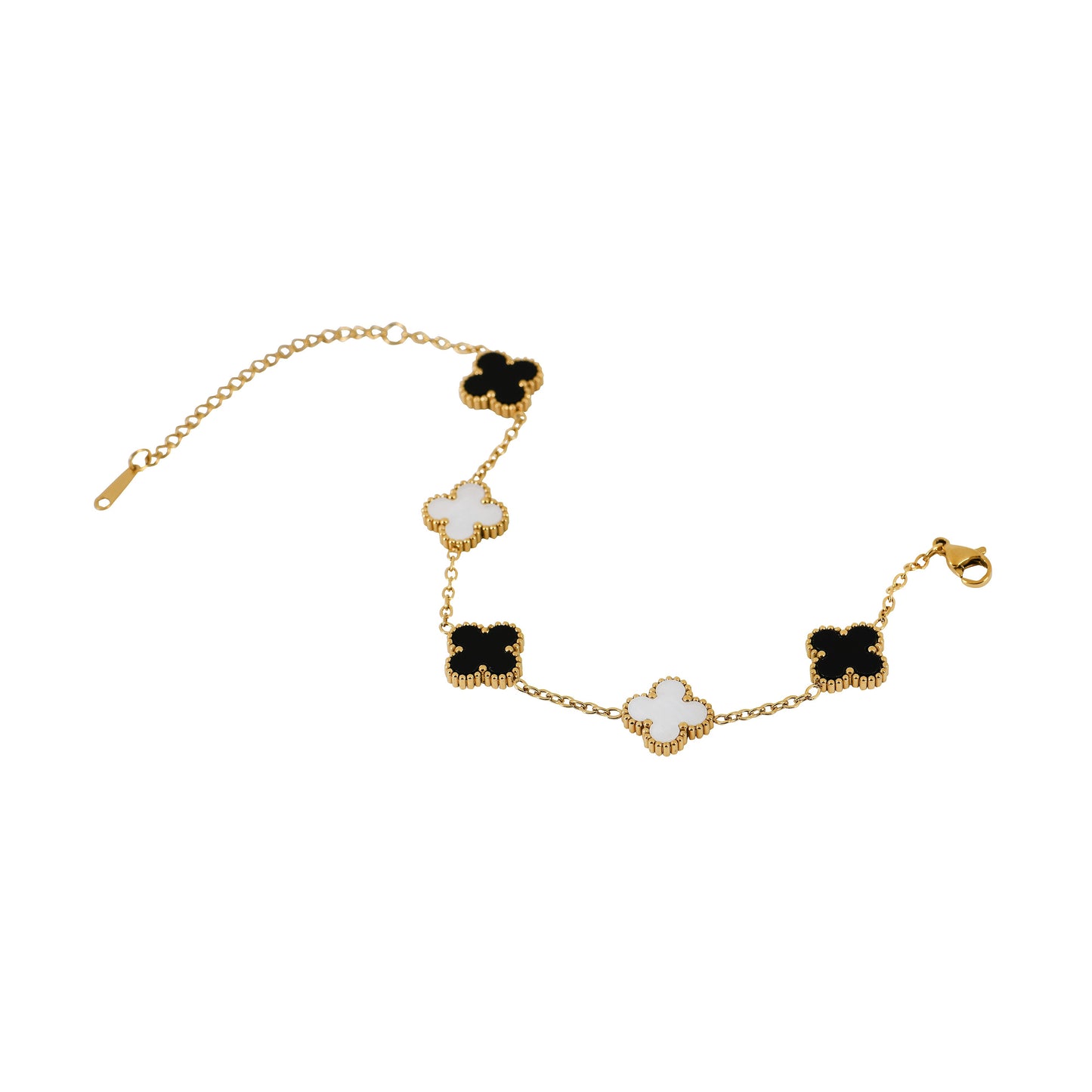 Golden Enamel Charm Bracelet
