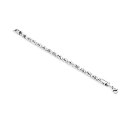 Silver Rope Bracelet (22cm)