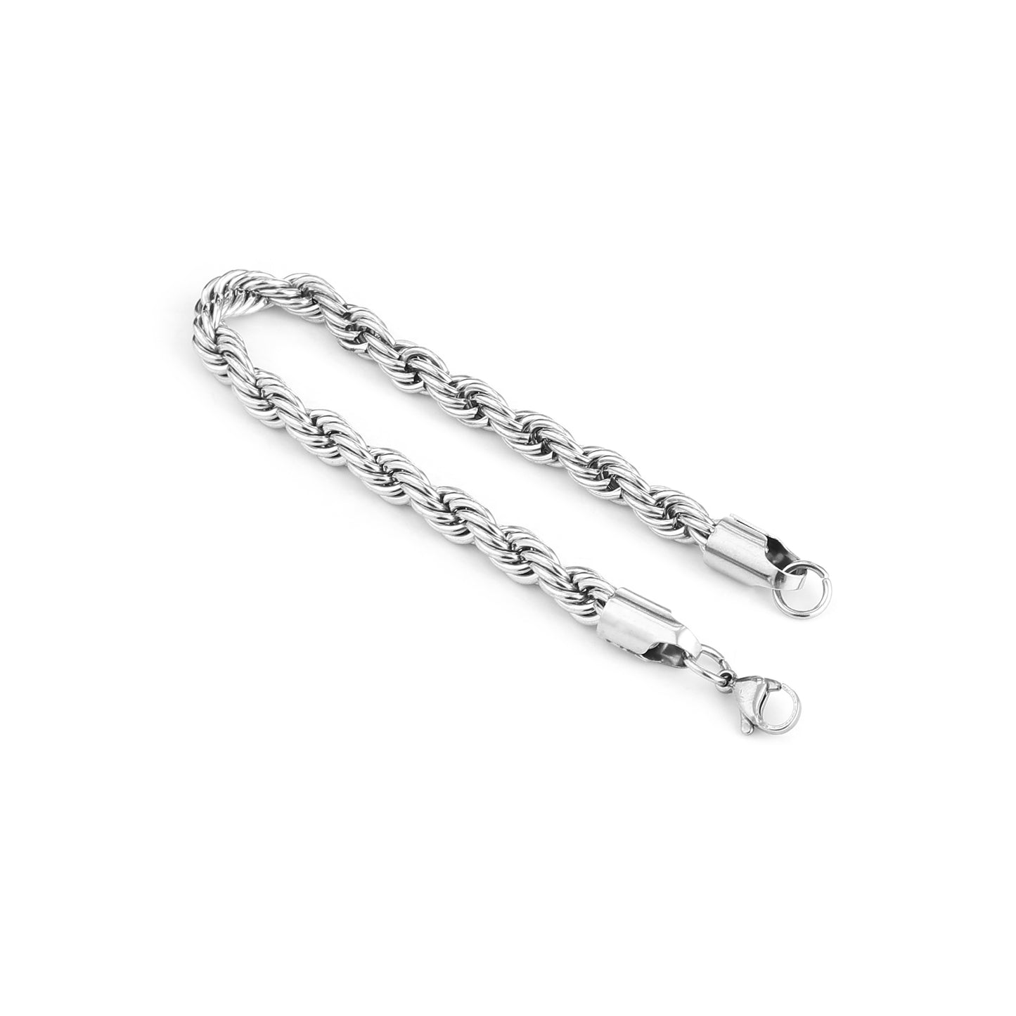Silver Rope Bracelet (22cm)