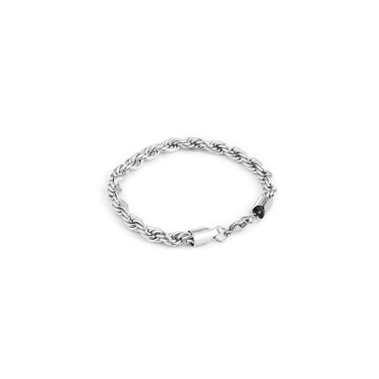 Silver Rope Bracelet (22cm)