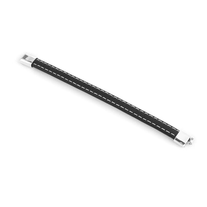 Black Leather Bracelet (20cm)