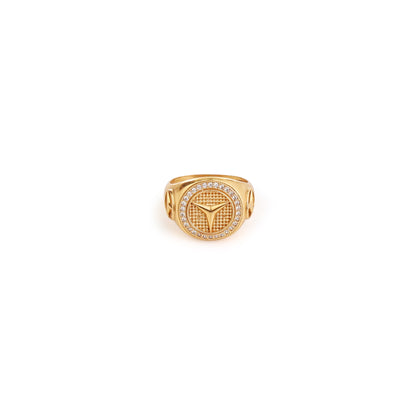 Men Gold Luxury Signet Ring
