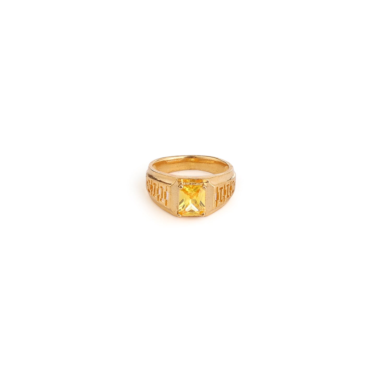 Men Citrine Stone Ring
